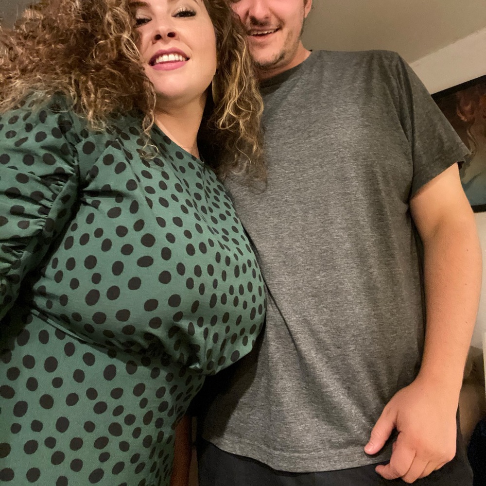 XL Who What Wear Green Mini Dress